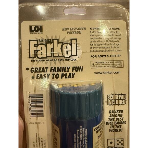Six-Dice Farkel Dice Game Official LGI Product NEW - Picture 6 of 7